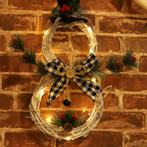 new Christmas home decoration Christmas wreath pendant LED l