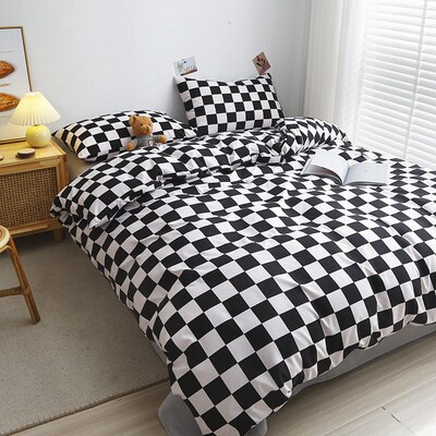 Bedding Four-piece Set 4 Solid lor Washed tton Quilt ver She