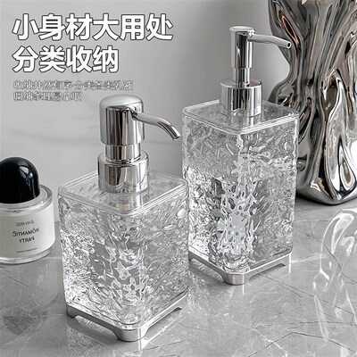 Luxury refillable pump bottles, including foaming dispensers