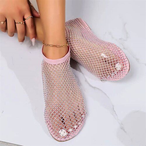 Hot Womens Shoes 2023 New Luxury Diamond Round Head Ladies