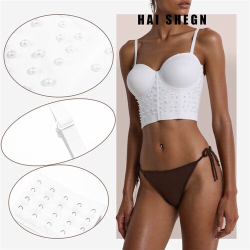 Pearl Handmade Small Vest Sling Body Shaping Body Strapless