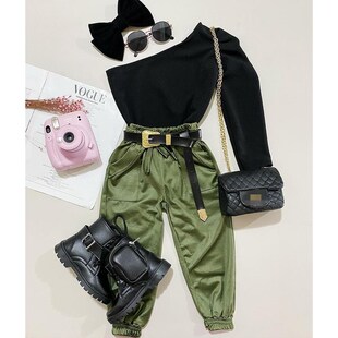 FOCUSNORM 2pcs Fashion Autumn Kids Girls Clothes Sets Long S
