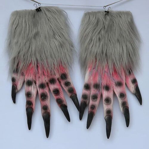 Halloween Wolf Gloves Werewolf Costume Christmas Fingernails
