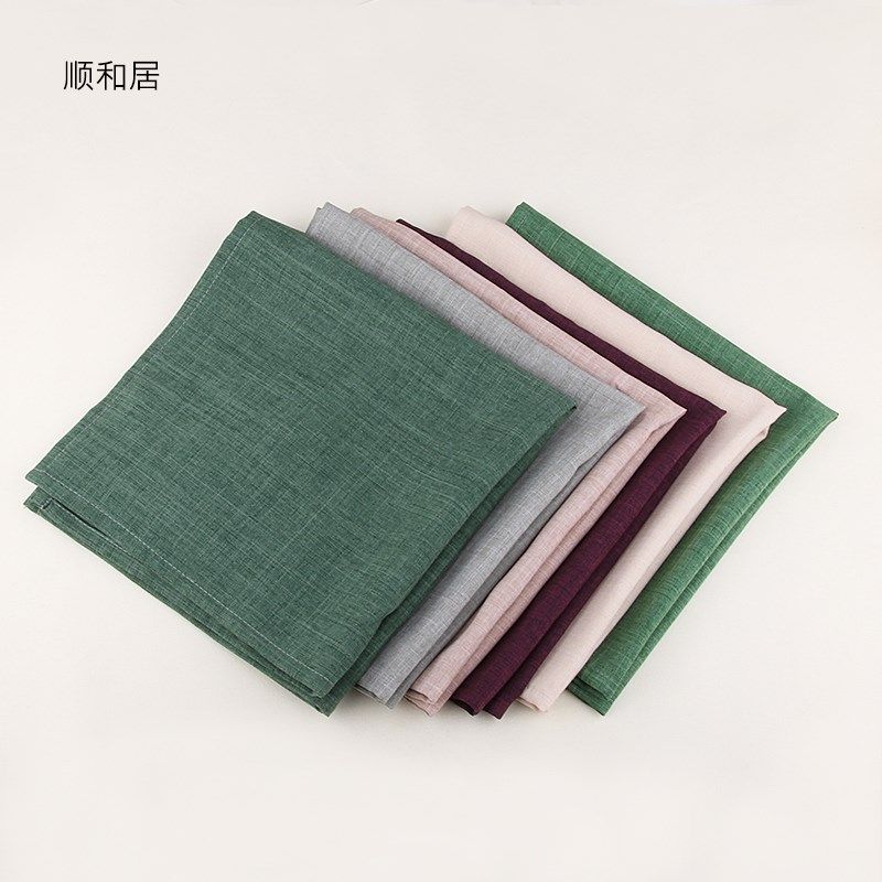 酒店高档果绿色口布 西餐厅专用餐巾布 会所不掉毛擦杯布餐桌席巾,居家布艺,餐巾,淘宝优惠券,粉丝福利购,淘宝优惠卷