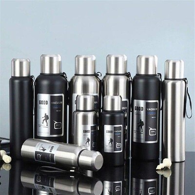 Insulated Water Bottle Large Capacity Vacuum Flask Portable