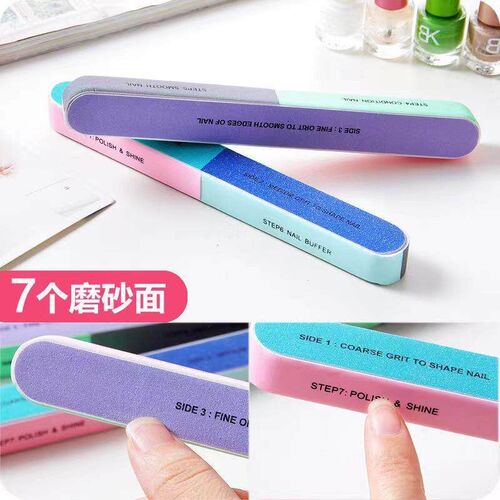 Creative Print Nano Nail File Buffing Strip, 6-Sided Polishi