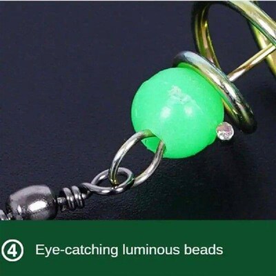 10PCS Multi Size Fishing Net Trap Mesh Luminous Bead