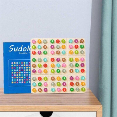 Wood Sudoku Puzzle Educational Portable Learning Teaser