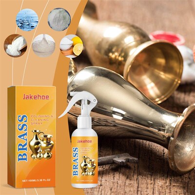 JAKEHOE Brass Polishing and Cleaning Spray - Gently Removes