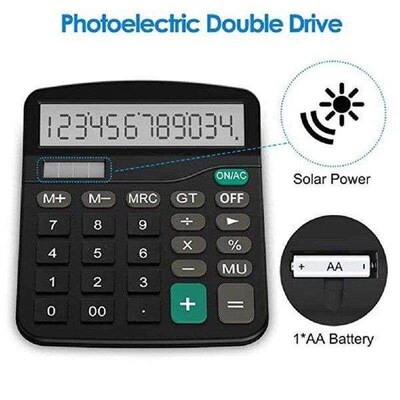 12 Digits Electronic Calculator Large Screen Desktop