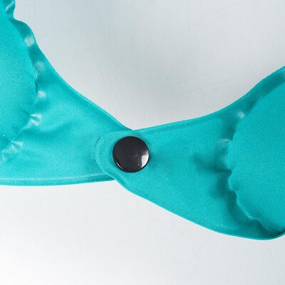 Press inflatable U-pillow portable air travel neck pillow
