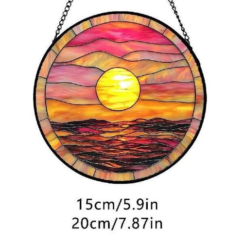 New Art Room Sunset Decoration Colorful Sunset Acrylic