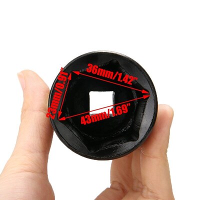 36mm 1/2  Drive Impact Adaptor Socket Metric Reducer Convert