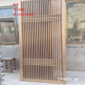 可折叠中式 隔断仿古门窗木格栅玄关入户屏风实木镂空花格厂家定制