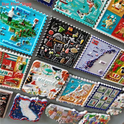 World Tourism Fridge Magnets Japan USA Australia Philippines