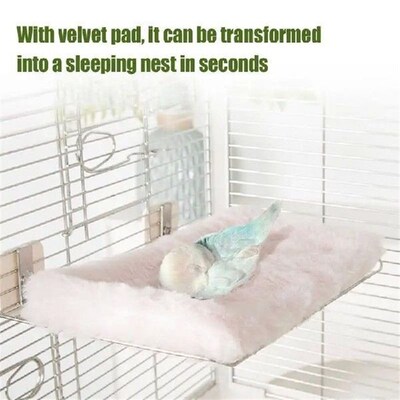Bird Perch Stainless Steel Parrot Perch Plate Parakeets