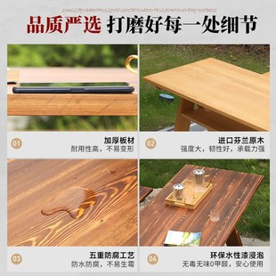 定制吧台长桌纯实木书桌桌面台面板木头原木茶吧阳台家用桌子木板