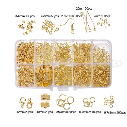 DIY Earring Hook Open Jump Ring Kit 10piece Set for Handmade