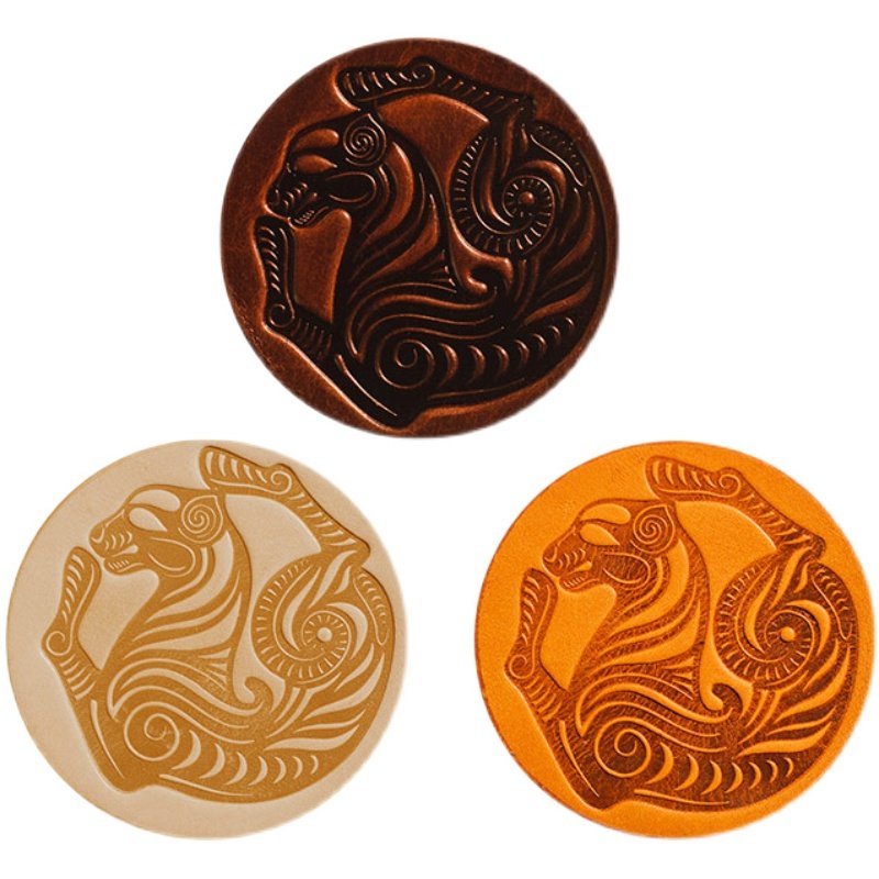 至爱疆物X虎纹金牌牛皮杯垫餐垫餐桌隔热垫防烫防水文创礼品,节庆用品/礼品,文化创意杯垫/餐垫,淘宝优惠券,粉丝福利购,淘宝优惠卷