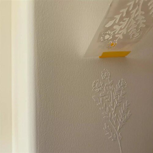 工厂好物自制墙面浮雕花模具diy法式浮雕花墙壁立体装饰绘画印花