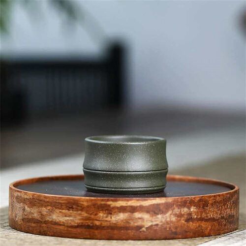Yixing Zisha Tea Cup Raw Ore Zisha Bamboo Festival Master Te