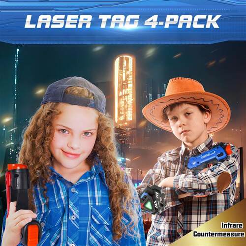 Laser Tag Guns Set 2x Infrared Mini Laser Tag Blaster for Ki