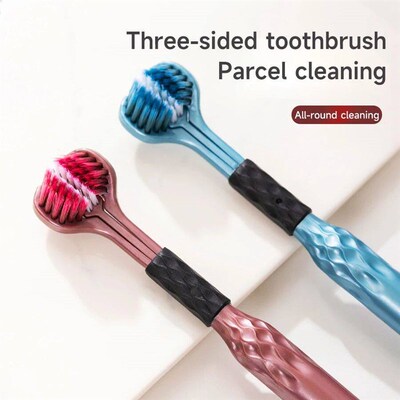 3-Sided Toothbrush for Comprehensive Cleaning  Ideal Angle
