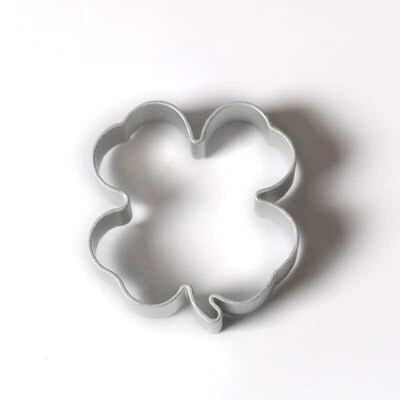 Stainless steel four leaf clover cookie embossed mold Baking