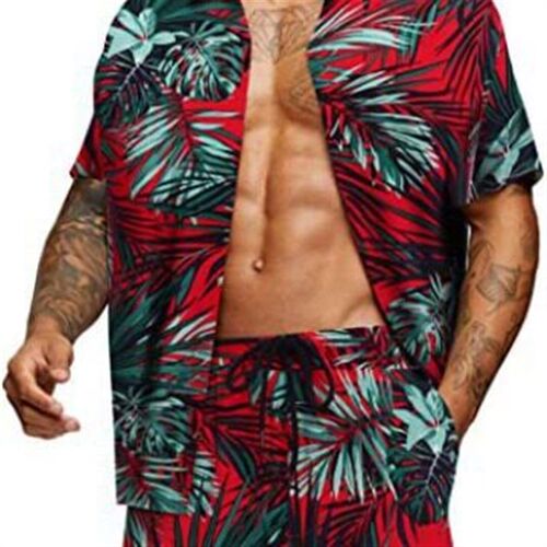 Loosen Style Weiyi Style Youth Floral Print Casual Shirt Sui