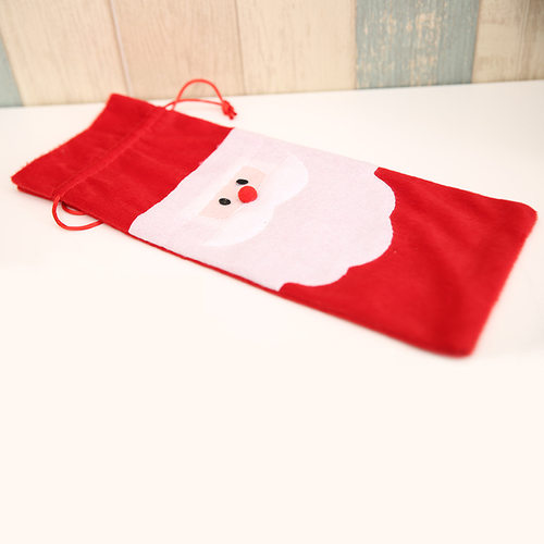 Christmas decorations Santa Claus red wine bottle bag red wi
