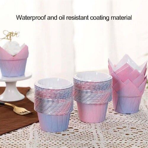 100 Pcs Muffin Cup Lightweight Gradient Colors Cake Baking