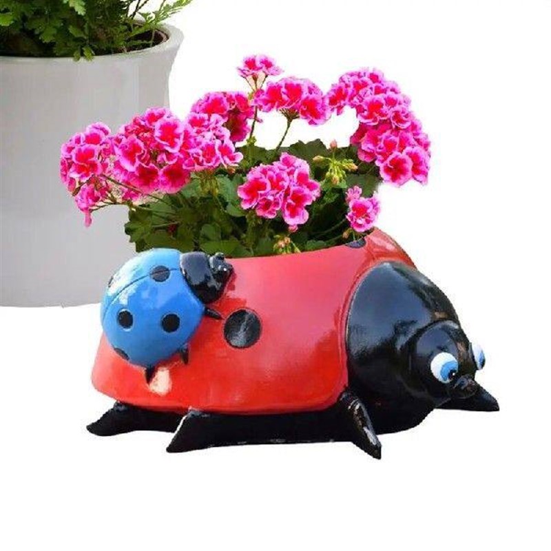 Resin Seven-Star Flowerpots Home Decorations Succulent - 实物图