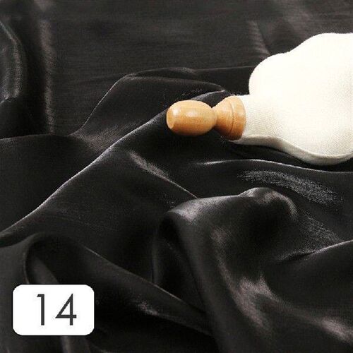 Colored Glaze Silk Satin Gradient Fabric Shiny Bright Silky
