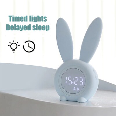 Cartoon LED Digital Alarm Clock Electronic LED Display Sound