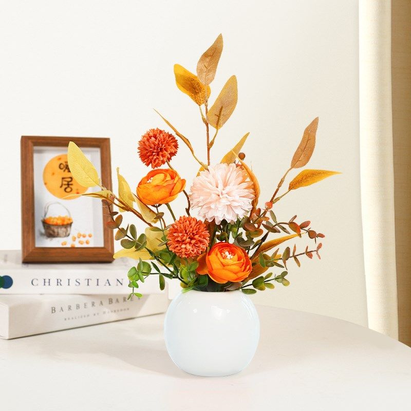 仿真花艺超市美陈摆件干花束家居餐桌摆花玄关客厅假花装饰花摆设,家居饰品,仿真花/假花,淘宝优惠券,粉丝福利购,淘宝优惠卷