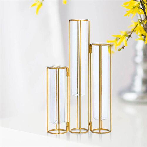 Glass Test Tube Vases Hydroponic Plant Plant Holder Terrariu