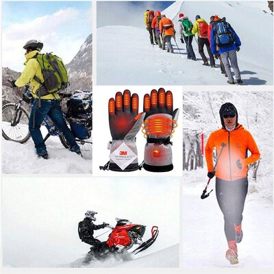 Winter Gloves 3M Cotton Heating Hand Warmer Electric Thermal