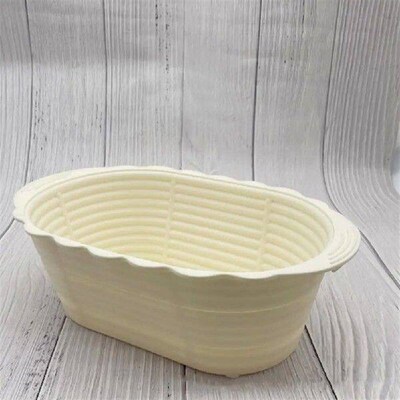 2Pcs Silicone Bread Proofing Basket Round Oval Sourdough