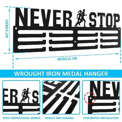 Medal Display Hanger Wall Mounted Iron Medal Display Rack