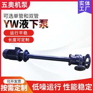 YW液下泵 供应双管污水铸铁液下泵立式无堵塞 废水离心泵排污泵