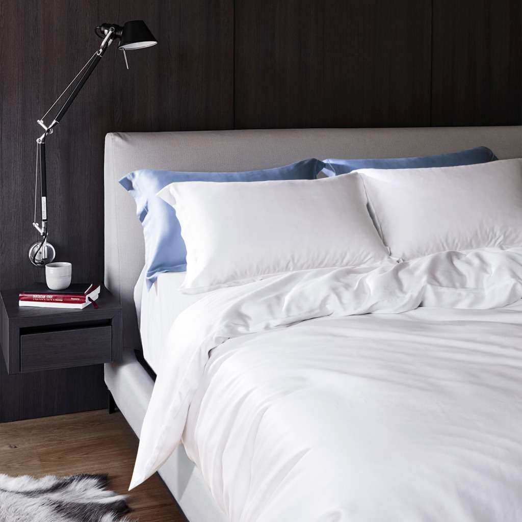 莱赛尔天丝四件套 60s纯色床上主题酒店布草 宾馆素色套件