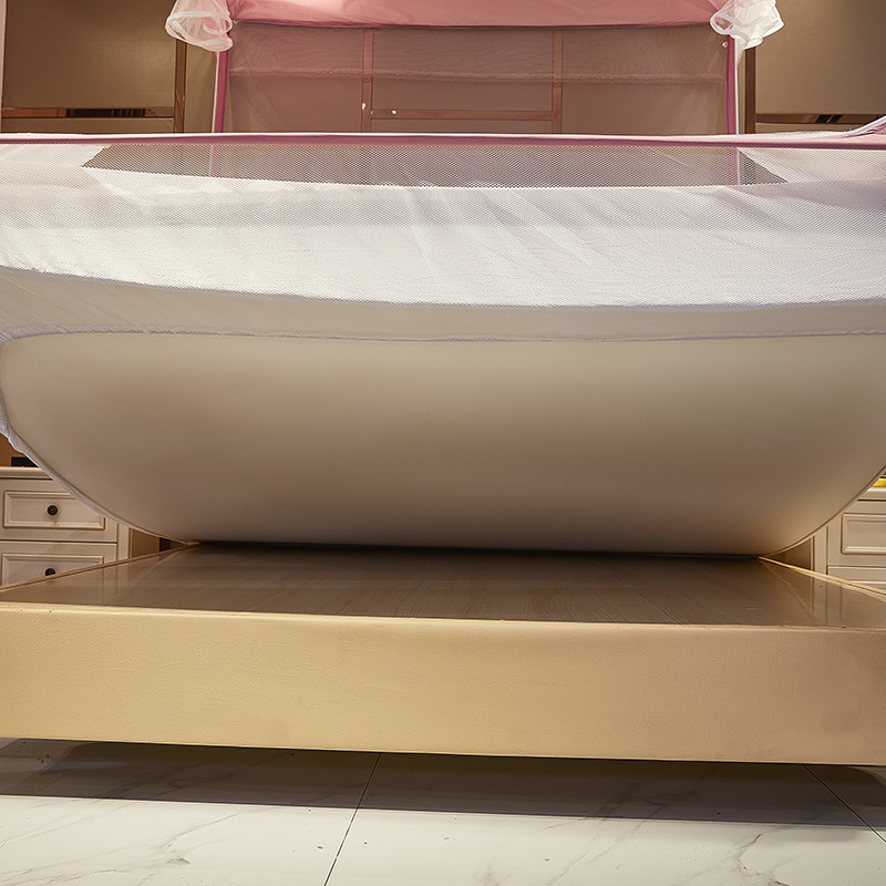 新款防尘顶蚊帐u型三开门拉链蒙古包家用儿童纹帐1.8米床笠款,床上用品,蚊帐,淘宝优惠券,粉丝福利购,淘宝优惠卷