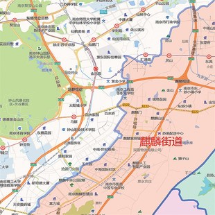 202新款江宁区地图贴图办公室挂图高清防水墙壁贴超大装饰画定制