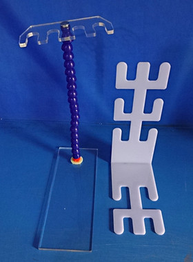 新型麻醉呼吸回路管架  万向型可旋转医院用蓝色螺纹管支架可