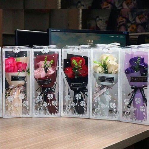 Gift Packing 3 Heads Artificial Rose Bouquet Artificial