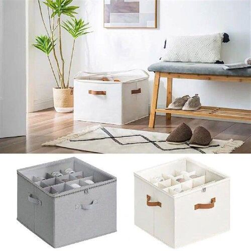 Shoe Storage Box with Handles Shoe Cabinet with Dividers