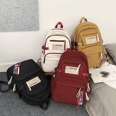 Schoolbag Womens Big Capacity Mens Senior high school Juni