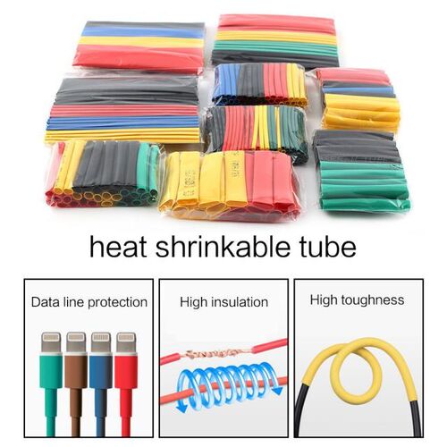 164pcs/Set Heat Shrink Tubing Wrap Wire Cable Sleeve Insulat