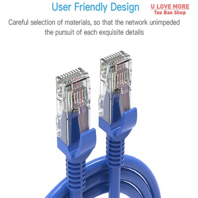 Blue Ethernet Internet LAN CAT5e Network Cable for Computer
