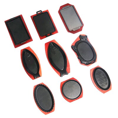 Teppanyaki Iron Plate mmercial Cast Iron Barbecue Plate Barb
